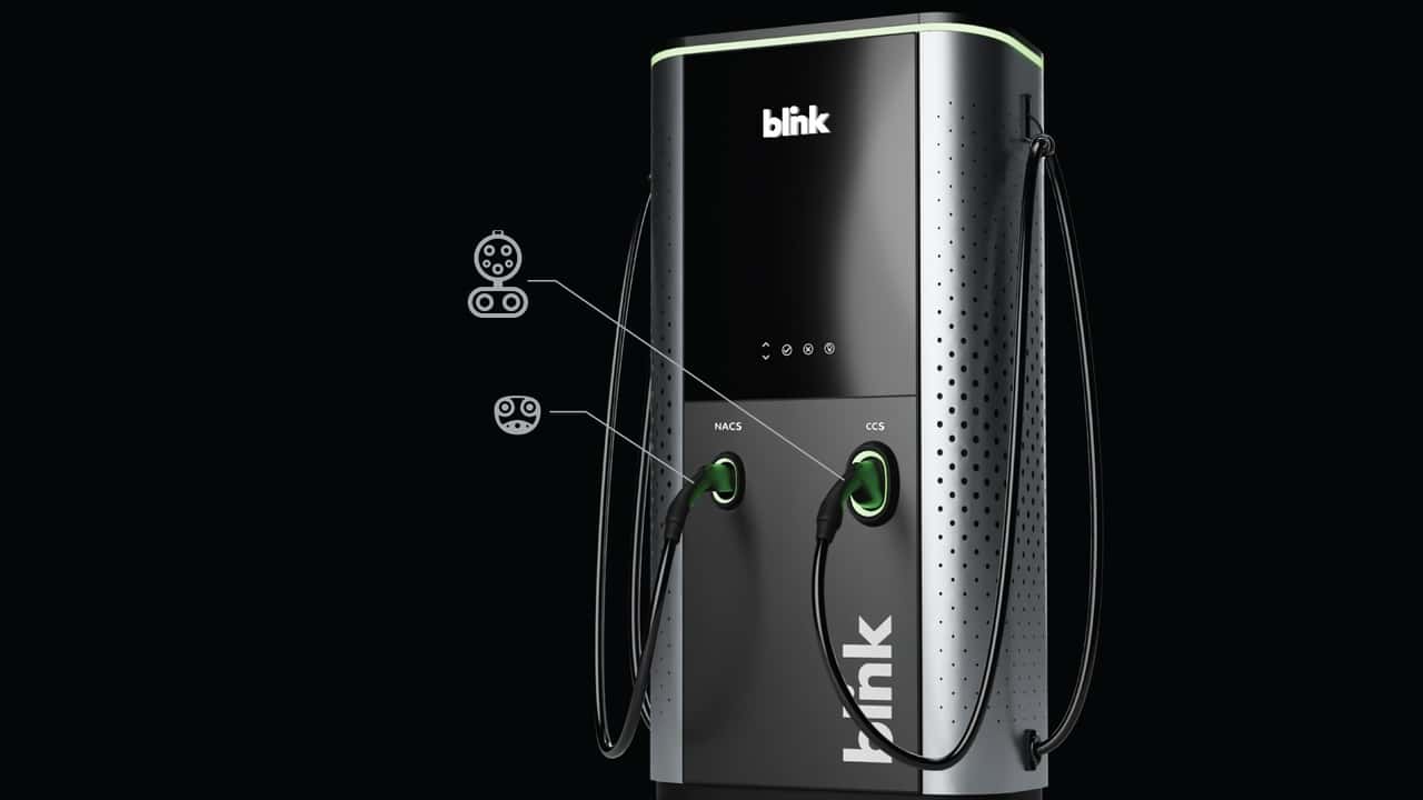 Blink new EV DC Fast Charger with Dual-Port CCS and NACS Connectors