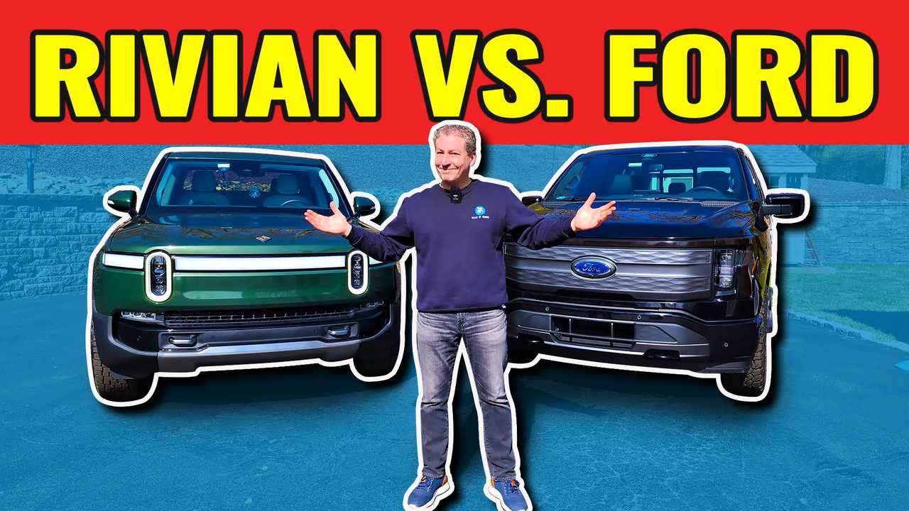 Rivian R1T R1T vs Ford F-150 Lightning Range Test